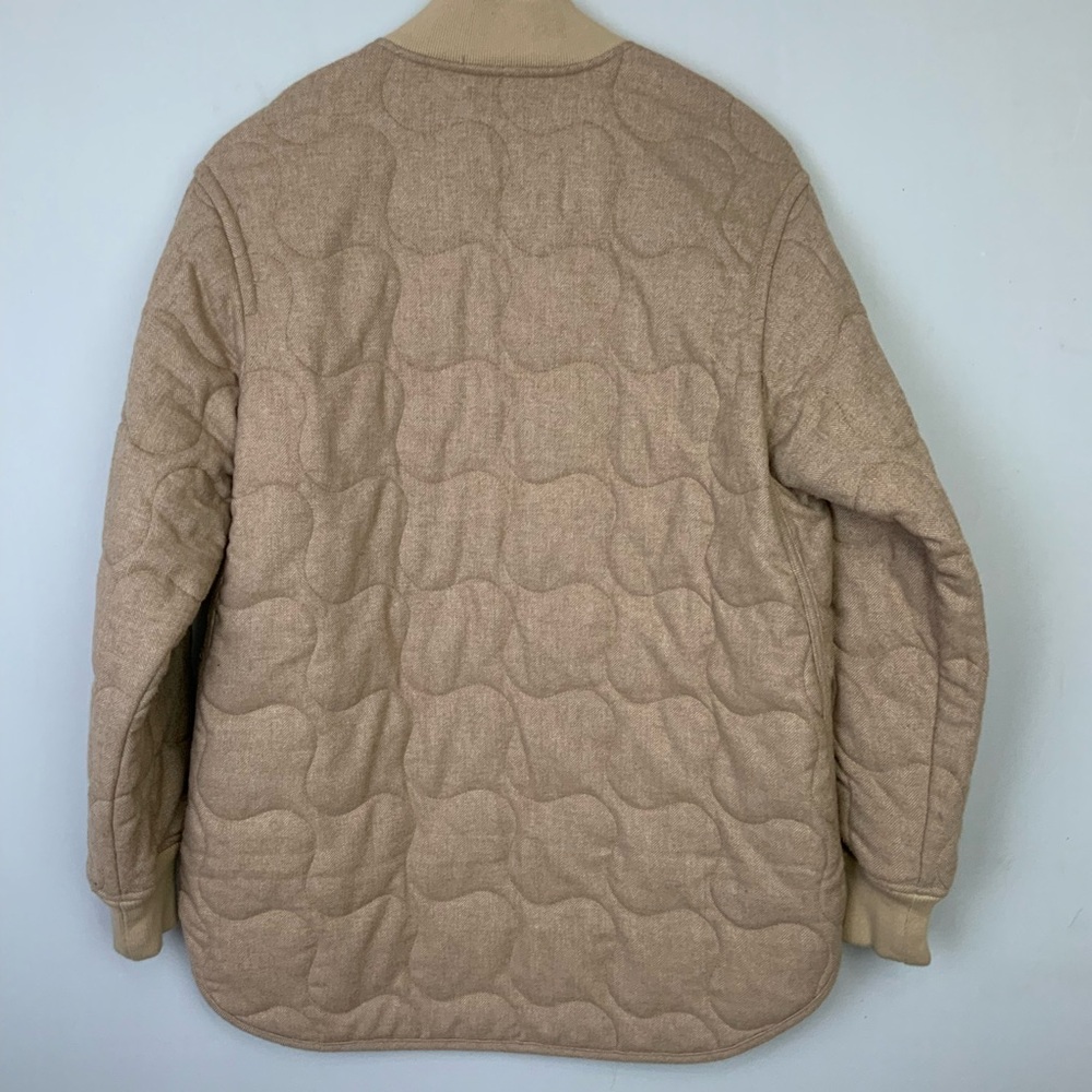 Madewell Beige Quilted Puffer Coat - Picture 3 of 8